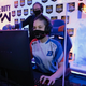Boise State esport coach Doc Haskell, seen here with grad student Artie “N3rdybird” Rainn at a match in March 2021.